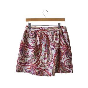 Beth Bowley Skirt with pockets White/Pink‎ Women Size 10